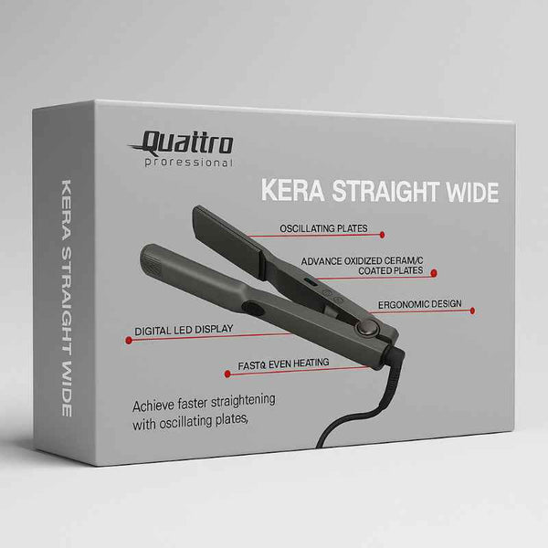 Quattro Professional Kera Straightener Wide 220V/240V 1231