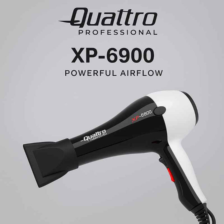 Quattro Professional Hair Dryer White/Black XP 6900 - 3MAUA 1232