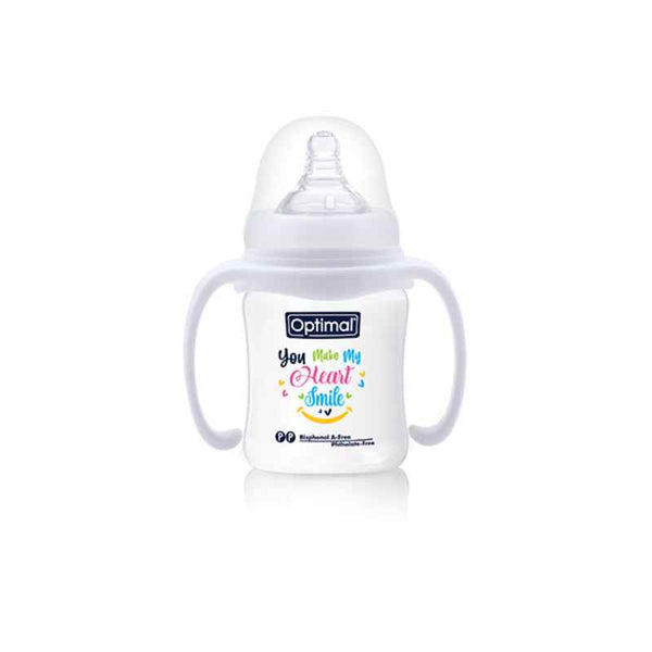 Optimal Wide Neck Feeding Bottle With Handle, 180 ml [1035] 1264