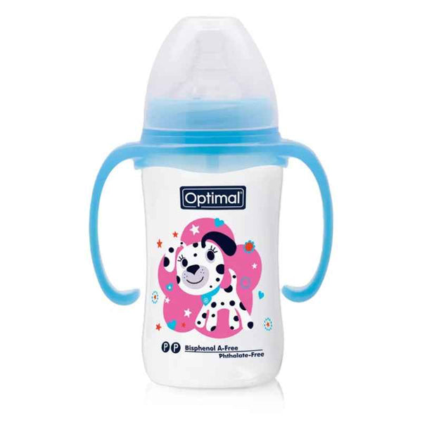 Optimal Wide Neck Feeding Bottle With Handle, 240 ml [1033] 1265