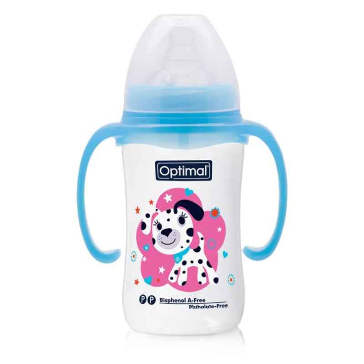 Optimal Wide Neck Feeding Bottle With Handle, 240 ml [1033] 1265