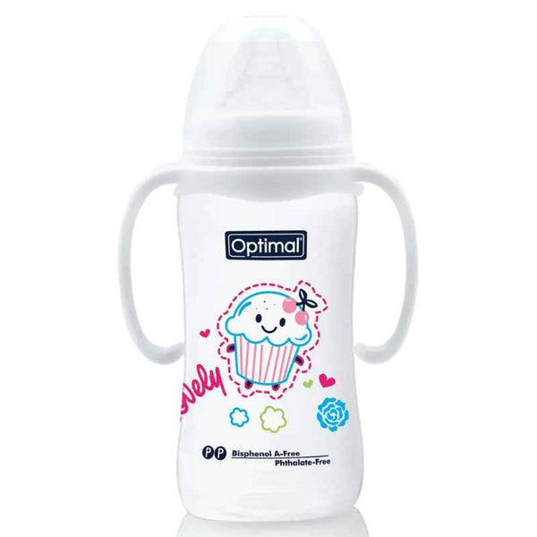 Optimal Wide Neck Feeding Bottle With Handle, 300 ml [1031] 1266