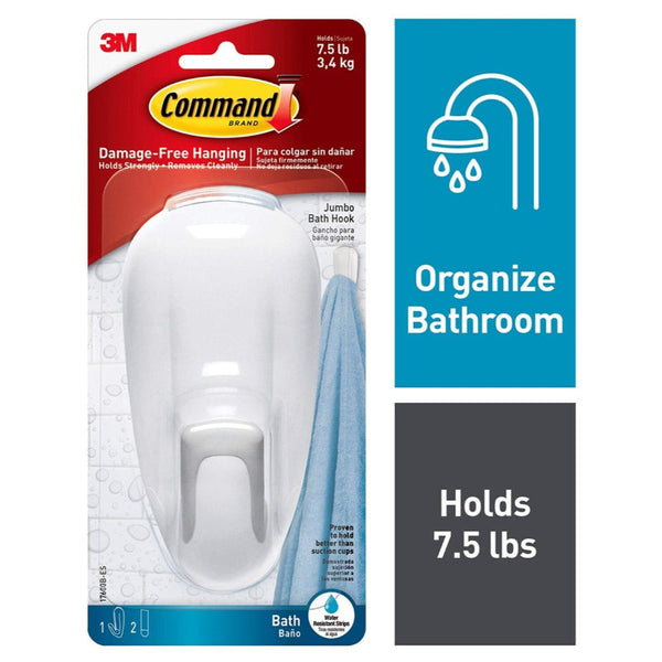 3M Command Large Bathrom Hook 17600B-ES