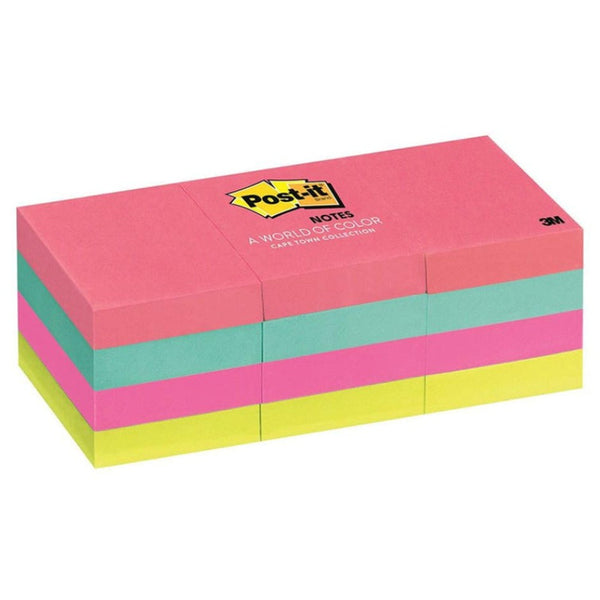 3M Post-It 653AN Capetown 4 Sticky Notes Colors