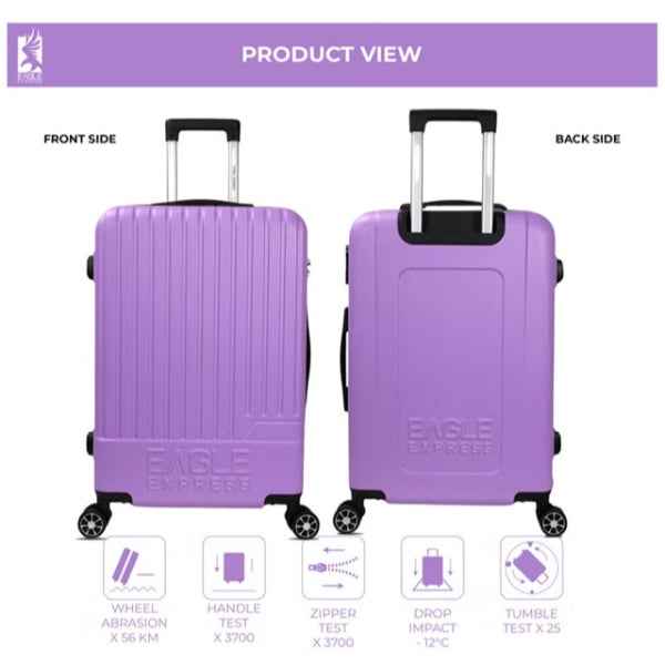Eagle Express Fusion ABS Hard Trolley 20,24,28 Inch Set Orchid (EE-AHT-113) 3pcs Set 820038