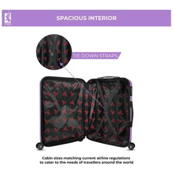 Eagle Express Fusion ABS Hard Trolley 20,24,28 Inch Set Orchid (EE-AHT-113) 3pcs Set 820038