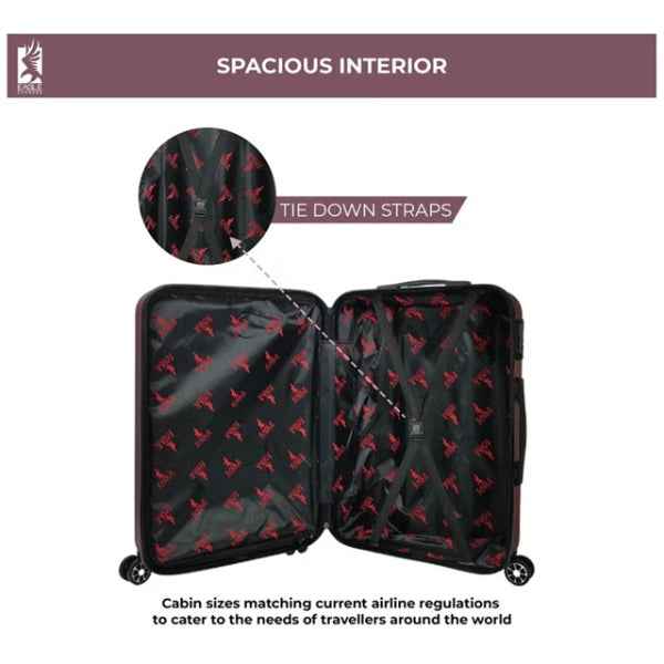 Eagle Express Venture ABS Hard Trolley 20,24,28 Inch Set Purplish Red (EE-AHT-132) 3pcs Set 820045