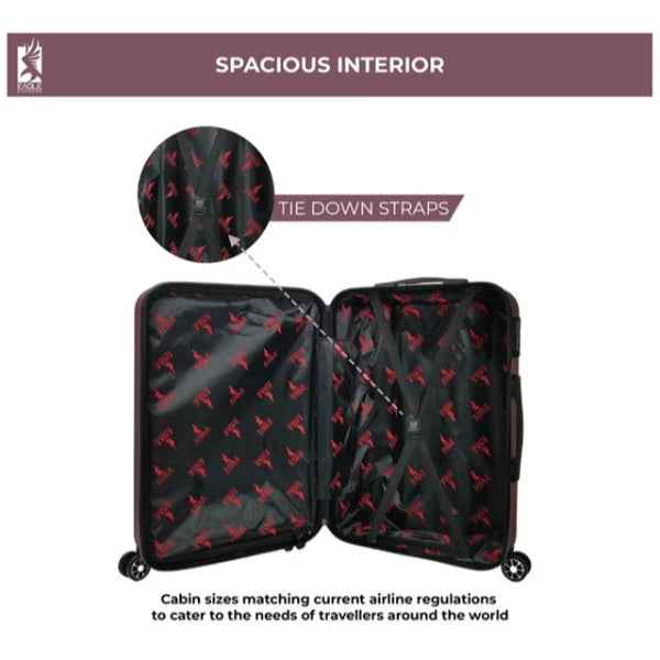 Eagle Express Venture ABS Hard Trolley 20,24,28 Inch Set Purplish Red (EE-AHT-132) 3pcs Set 820045