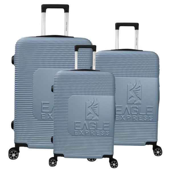 Eagle Express Horizone ABS Hard Trolley 20,24,28 Inch Set Ice Blue (EE-AHT-126) 3pcs Set 820048
