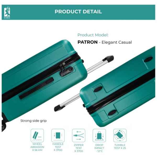 Eagle Express Patron ABS Hard Trolley 20,24,28 Inch Set Aqua Marine (EE-AHT-130) 3pcs Set 820050