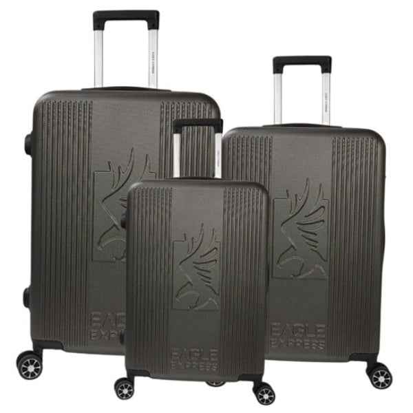 Eagle Express Ramble ABS Hard Trolley 20,24,28 Inch Set Grey (EE-AHT-116) 3pcs Set 820051