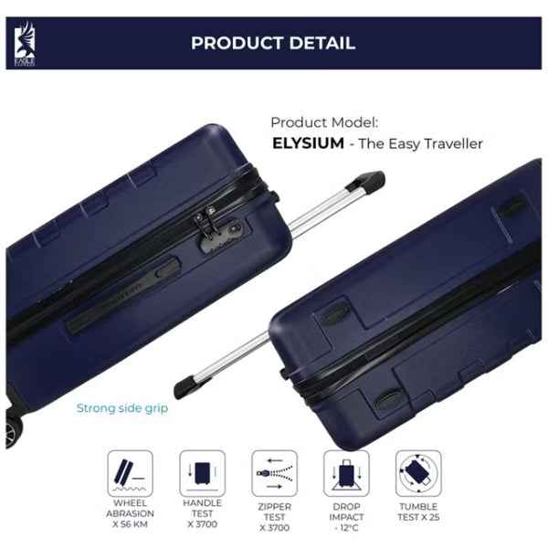 Eagle Express Elysium ABS Hard Trolley 20,24,28 Inch Set Navy Blue (EE-AHT-121) 3pcs Set 820052