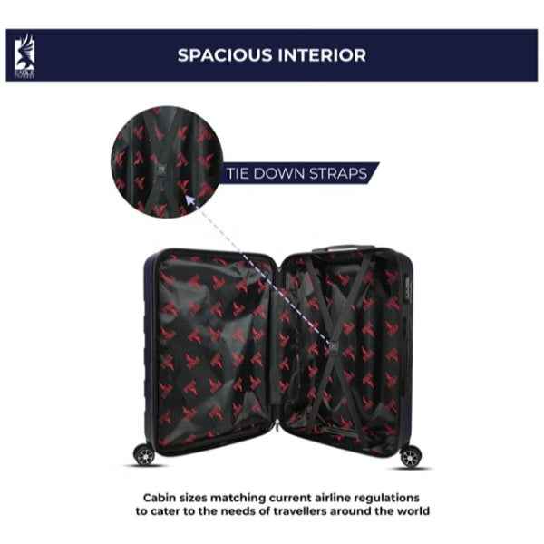 Eagle Express Elysium ABS Hard Trolley 20,24,28 Inch Set Navy Blue (EE-AHT-121) 3pcs Set 820052