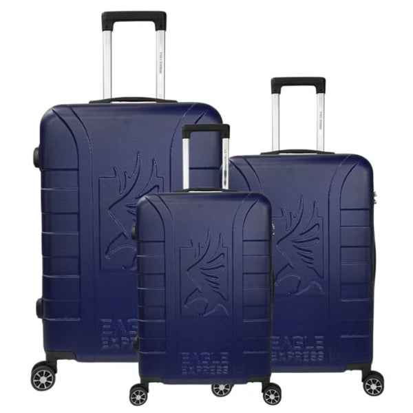 Eagle Express Elysium ABS Hard Trolley 20,24,28 Inch Set Navy Blue (EE-AHT-121) 3pcs Set 820052