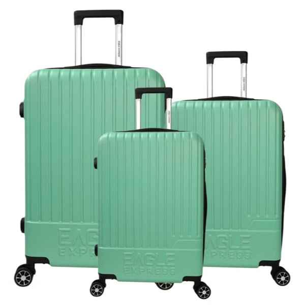 Eagle Express Fusion ABS Hard Trolley 20,24,28 Inch Set Light Green (EE-AHT-114) 3pcs Set 820057