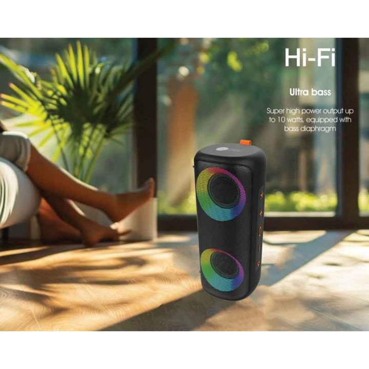 Afra Bluetooth Speaker Ultra Bass 12W Black AF-0012BSBK
