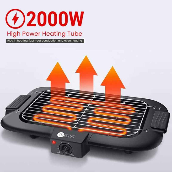 Afra Electric Barbeque Grill 2000W Black AF-2000BGBK