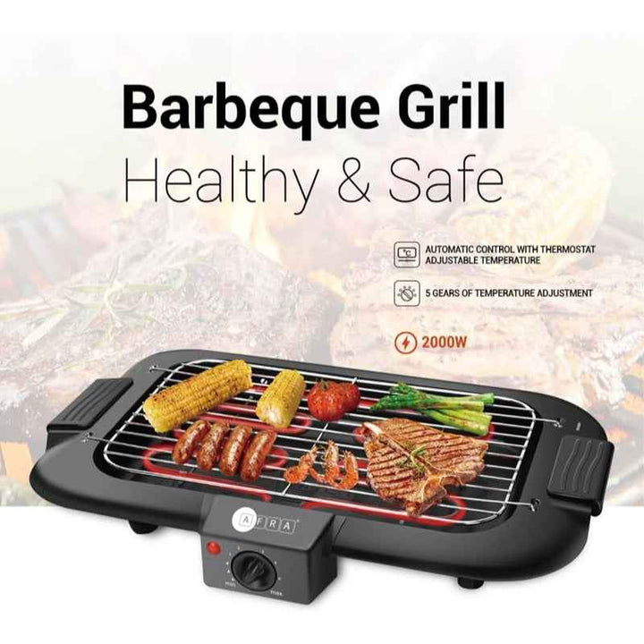 Afra Electric Barbeque Grill 2000W Black AF-2000BGBK
