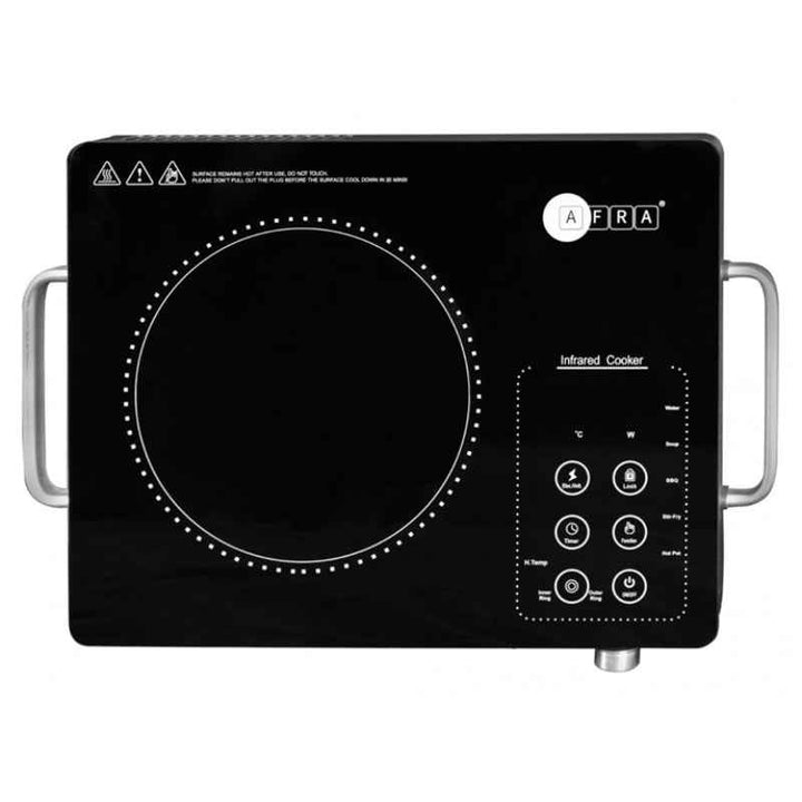 Afra Single Infrared Cooktop 2000W LED Display Child Lock Black AF-2000ICBK