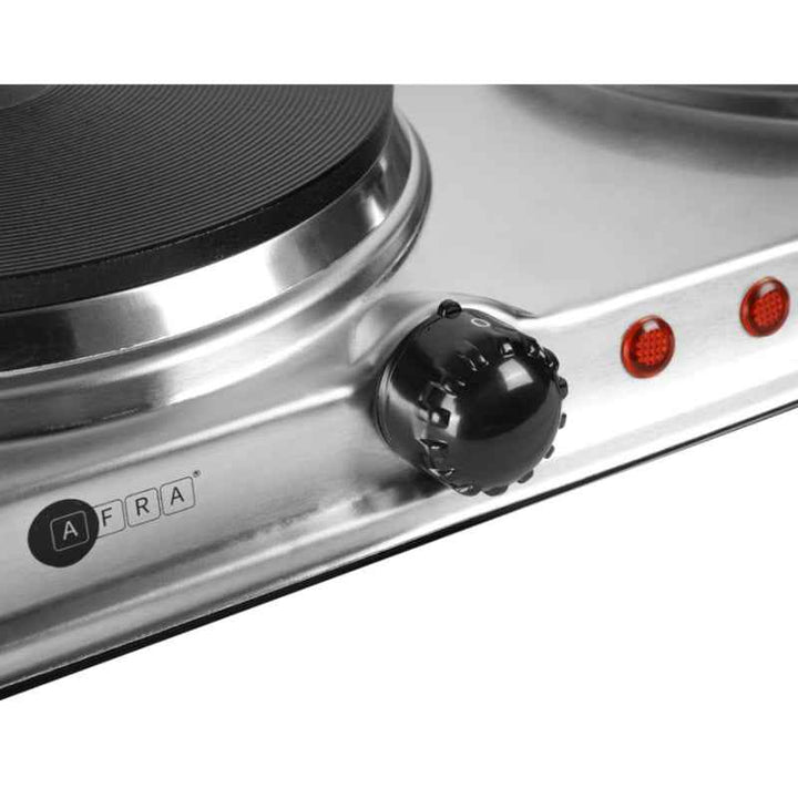 Afra Double Electric Hotplate Stainless Steel 2500W AF-2500HPSS