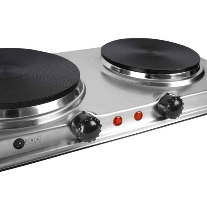 Afra Double Electric Hotplate Stainless Steel 2500W AF-2500HPSS