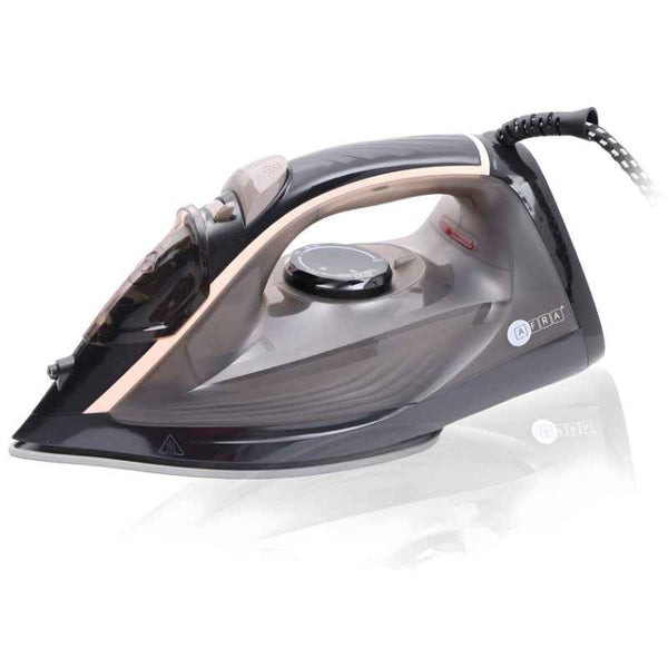 Afra Steam Iron 350 ml Ceramic Coated Soleplate 2600W Black AF-2600IRBG