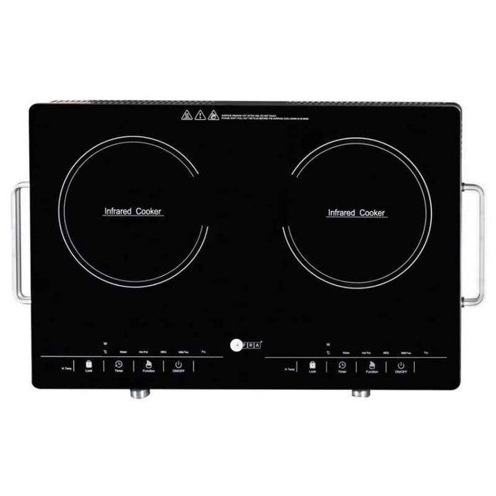 Afra Double Infrared Cooktop 3000W LED Display Child Lock Black AF-3000ICBK