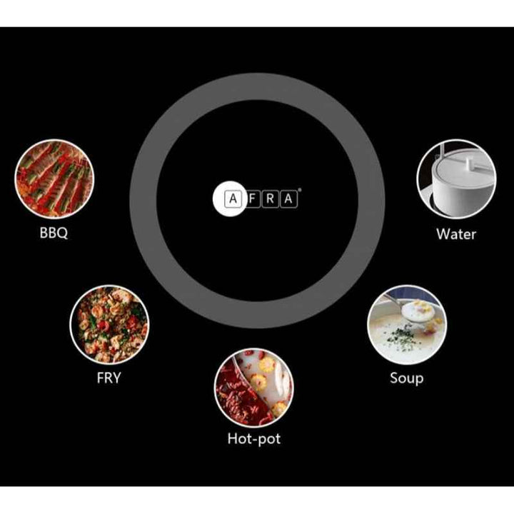 Afra Double Infrared Cooktop 3000W LED Display Child Lock Black AF-3000ICBK