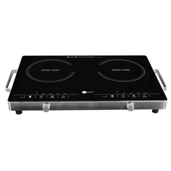 Afra Double Infrared Cooktop 3000W LED Display Child Lock Black AF-3000ICBK