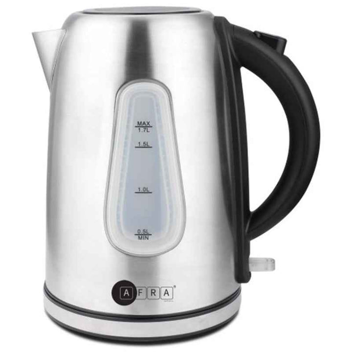 Afra Electrical Kettle Glass 1.7 Liter 2200W Black AF-401850KTSS