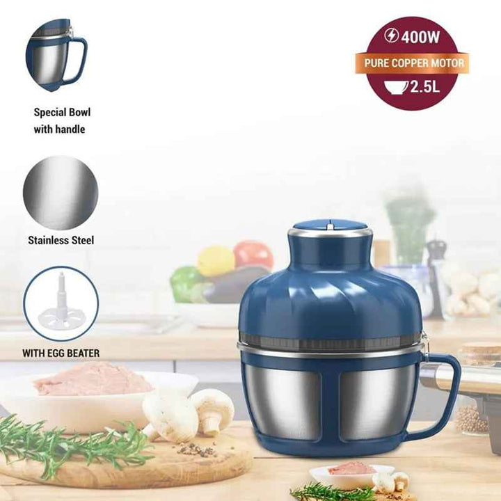 Afra Stainless Steel Chopper 2.5 Liter  400W AF-425CHSS