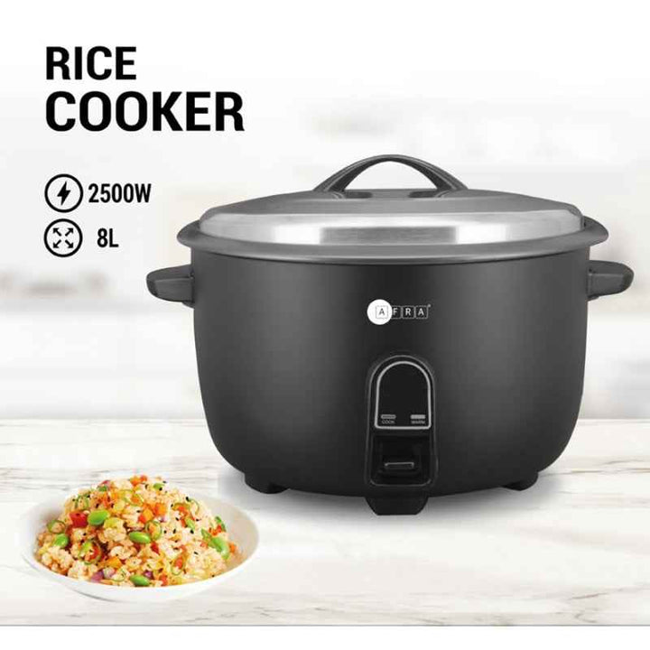 Afra Rice Cooker 8 Liter 2500W Black AF-8025RCBK