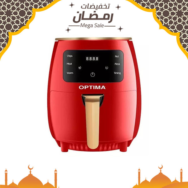 Optima Air Fryer 5.5 Liter 1400 W AF1800 Red