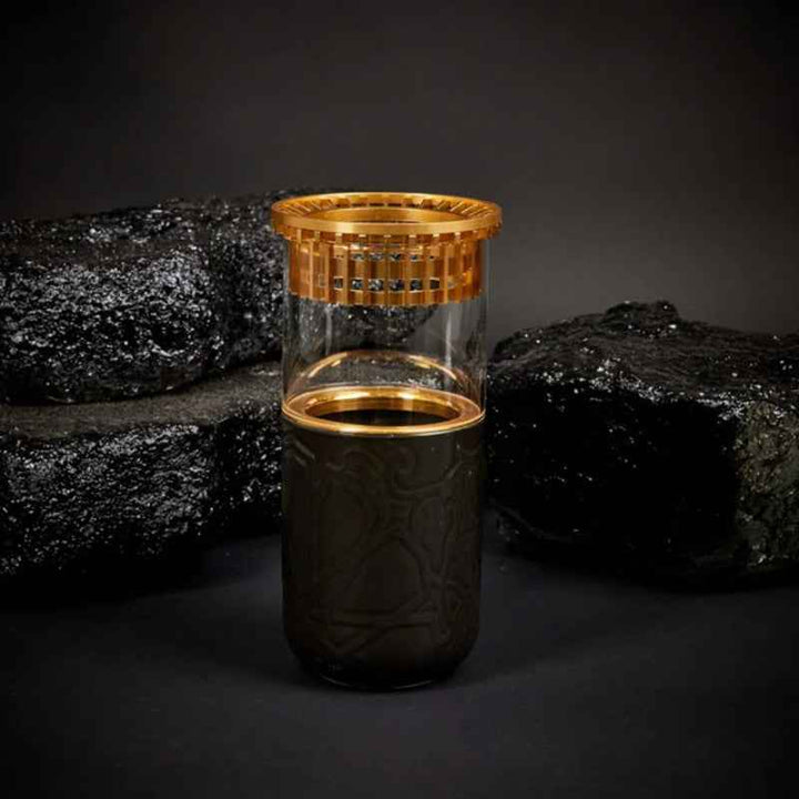 Otantik Luxury Flower Vase from Majlis Black 9 x 26 cm AM1092
