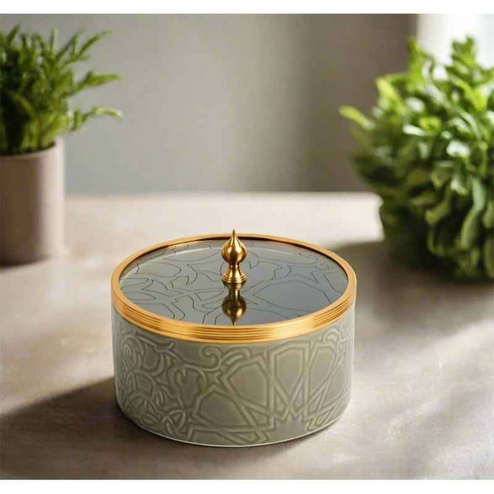 Otantik Large Date Bowl from Majlis Green 19.5cm AM1108