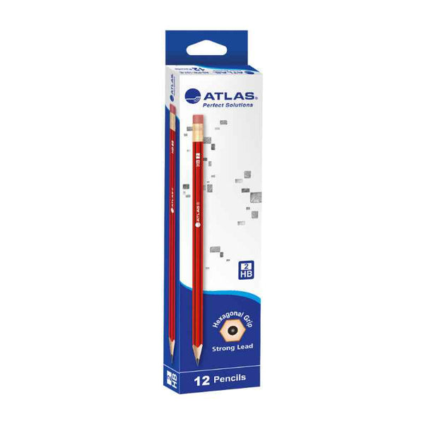 Atlas HB Pencil RD+ER Box of 12 pcs