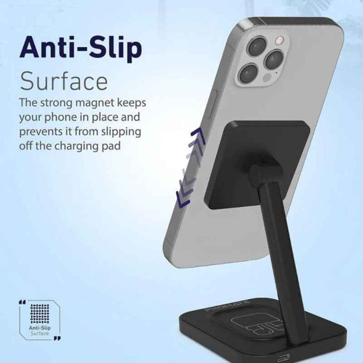 Promate AURABASE 15W High Speed Maganetic Wireless Charger Grey AURABASE-GRY