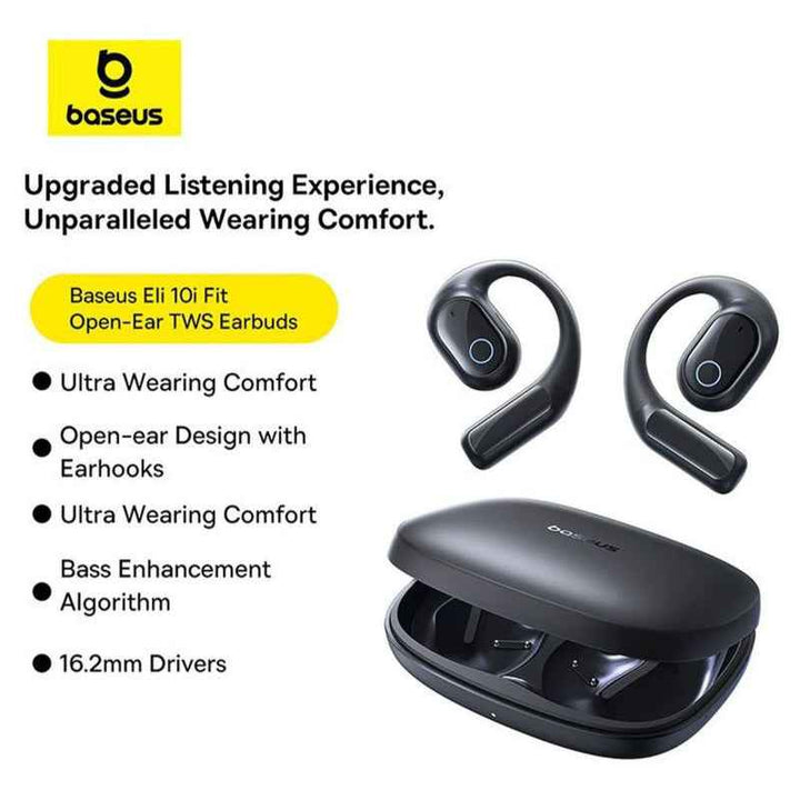 Baseus Eli 10I Fit Open-Ear Tws Earbuds Cosmic Black BA.A00080600123-00.BK