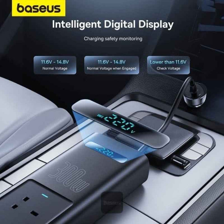 Baseus Power Inverter 220V 300W Black BA.C00337607117-Z1.BK