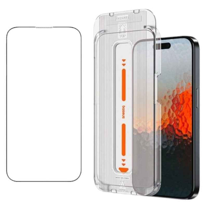 Baseus HD Tempered Glass iPhone 16 Pro Max With Cleaning and Installation Kit BA.P60057506203-01.CL