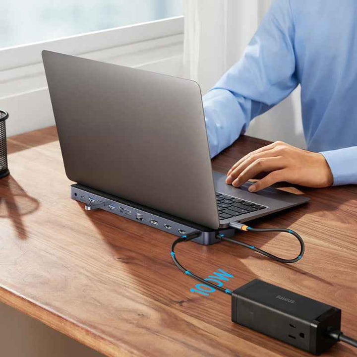 Baseus USB Hub Adapter 12-Port Type-C Elitejoy Gen2 Grey BA.WKSX030213.GY