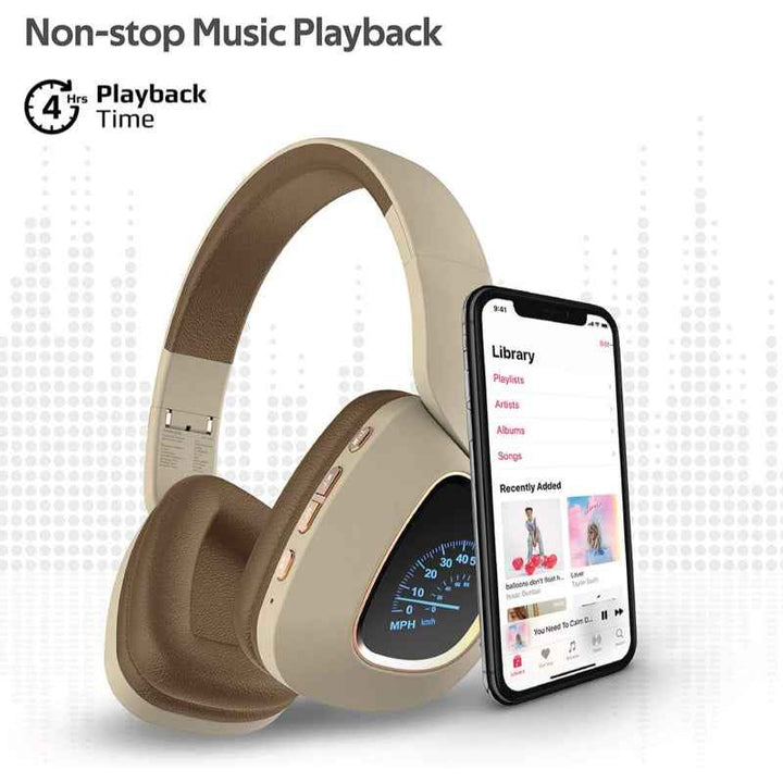 Promate BAVARIA Wireless Over Ear Headphone Beige BAVARIA-BGE