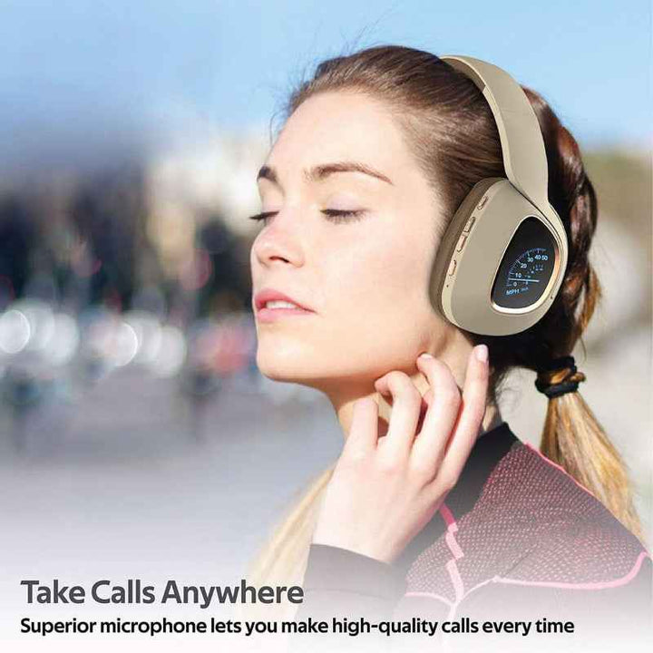 Promate BAVARIA Wireless Over Ear Headphone Beige BAVARIA-BGE