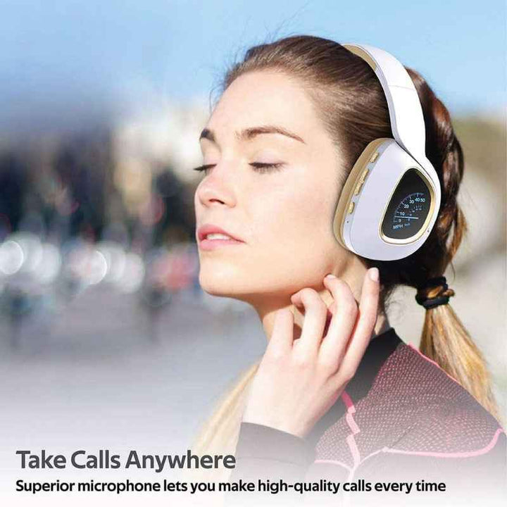 Promate BAVARIA Wireless Over Ear Headphone White BAVARIA-WHT