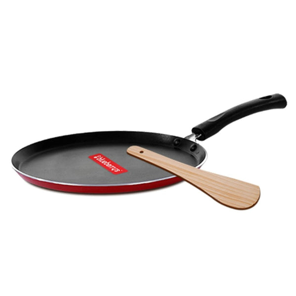 Blueberry's Nonstick Fry Pan and Tawa Pan Set 24 cm Red