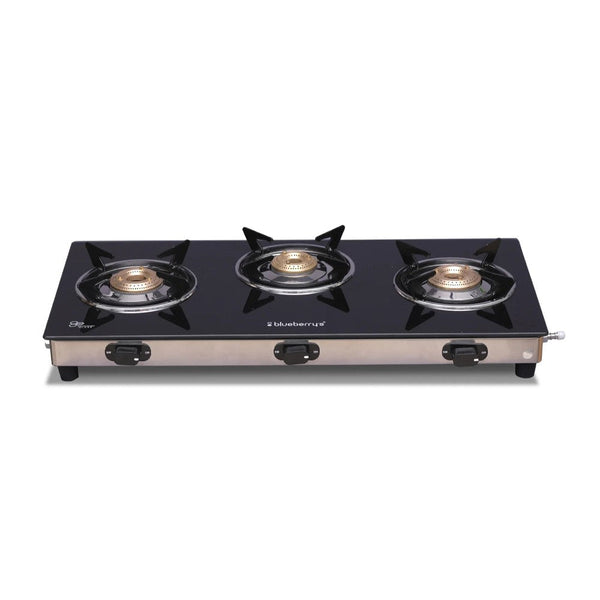 Blueberry’s 3 Burner Glass Top Gas Stove STASH