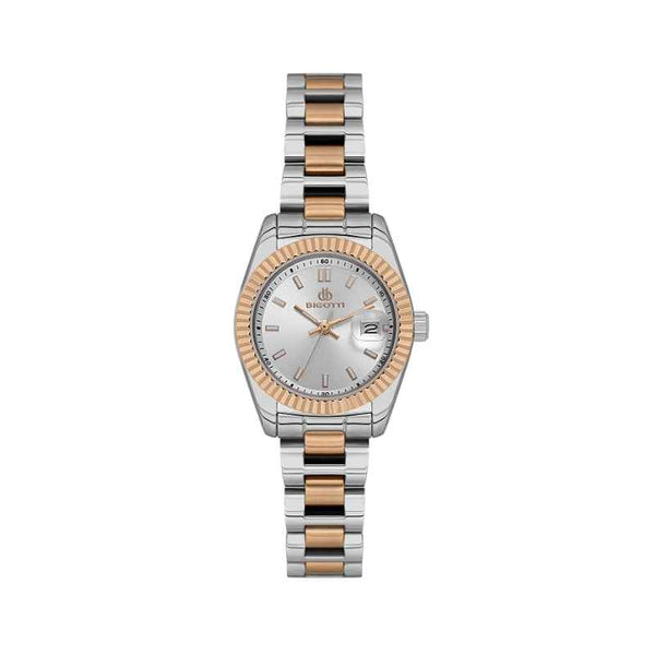Bigotti Quotidiana Women Stainless Steel Silver and Rose Gold Watch BG1106386