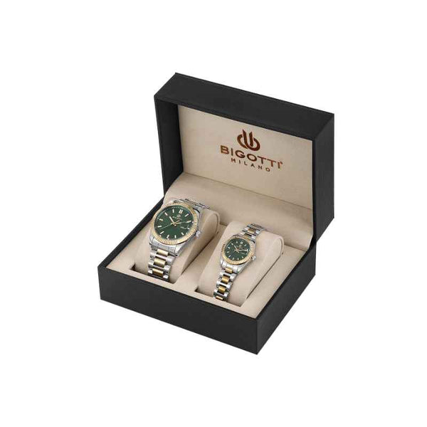 Bigotti Quotidiano Couple Stainless Steel Silver and Gold Watch BG1106404