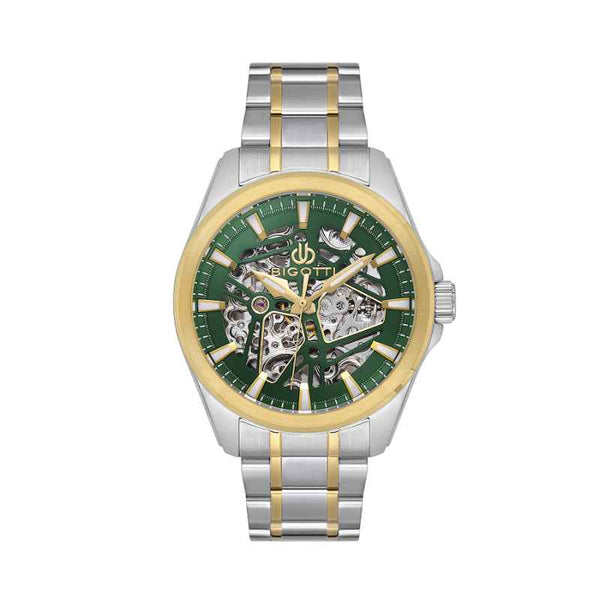 Bigotti Raffinato Men Stainless Steel Silver and Gold Watch BG1106424