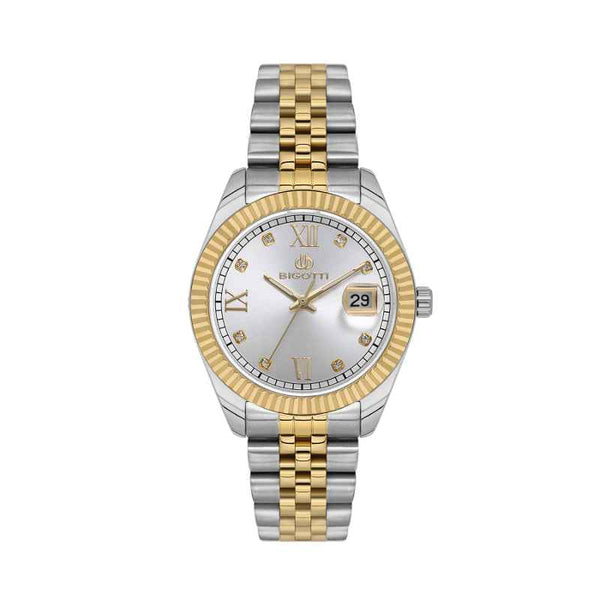 Bigotti Quotidiana Women Stainless Steel Silver and Gold Watch BG1106434